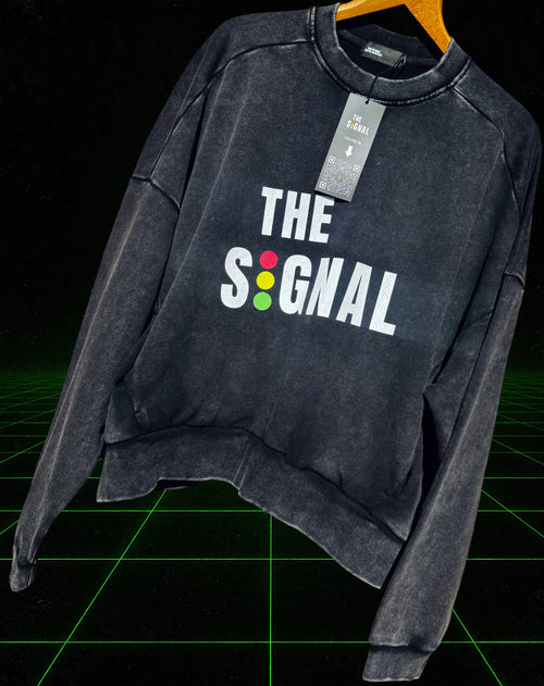 Premium. Unisex Mineral Wash Boxy Sweatshirt.