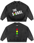 Premium. Unisex Mineral Wash Boxy Sweatshirt.